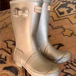 Hunter Silver Rain Boots